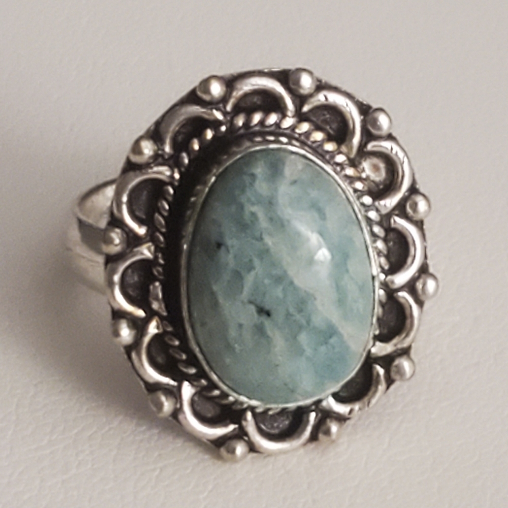Sterling Silver Amazonite Ring